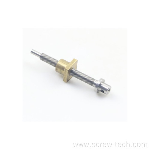 Tr4x1 Lead screw with metric thread